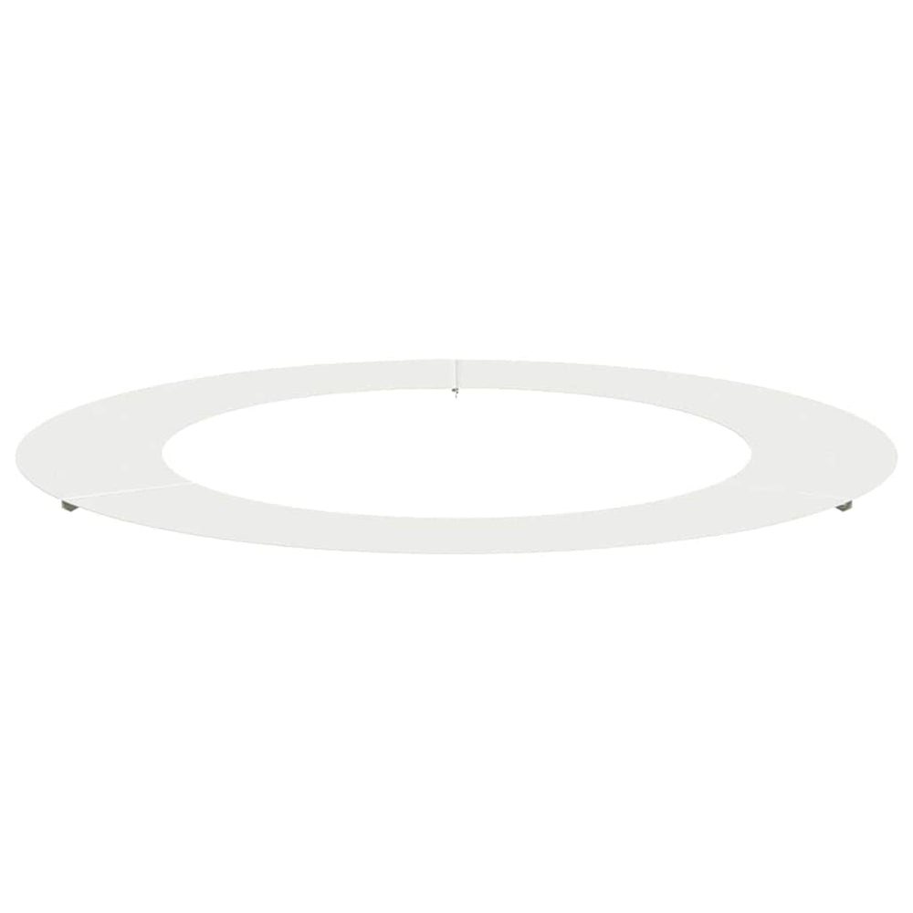Baumring Weiß Stahl Ø60/90cm
