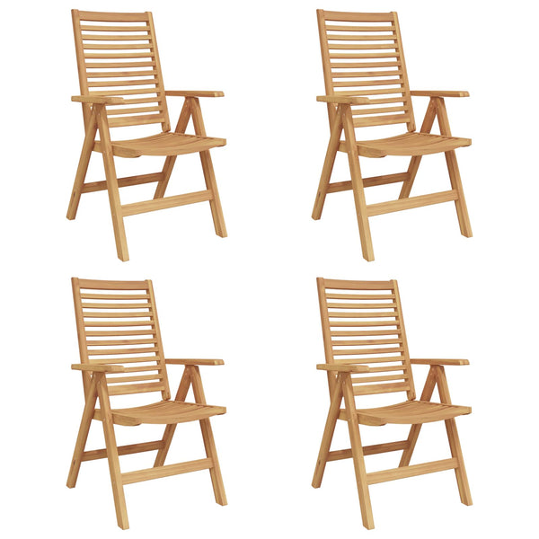 Teak Stühle Braun 4er Set