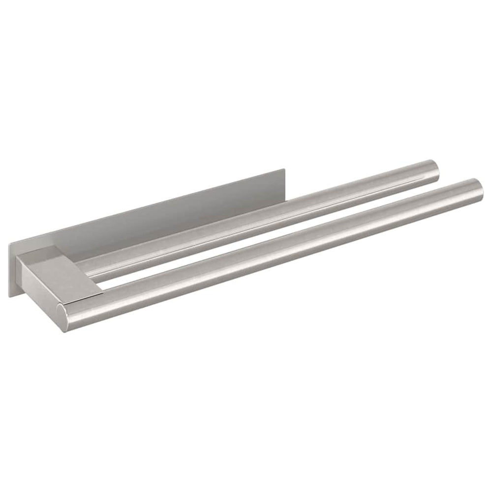 vidaXL Towel Rack Silver 40 x 9 x 4 cm Stainless Steel
