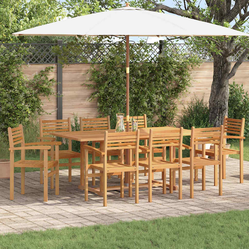 Teak Stühle 8er Set Braun