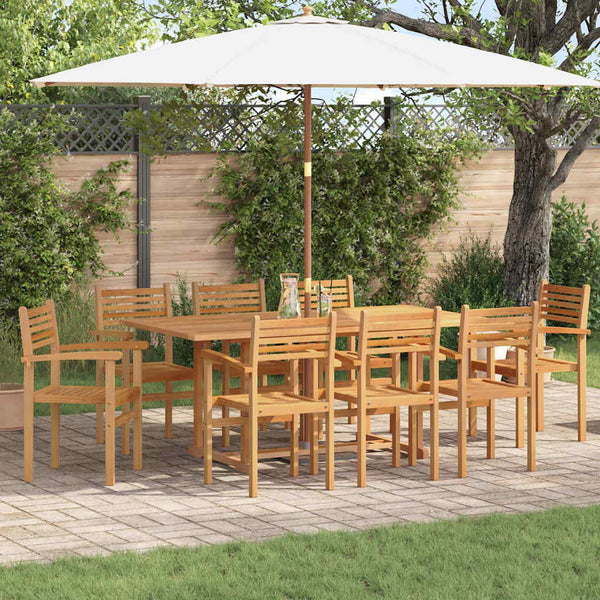 Teak Stühle 8er Set Braun