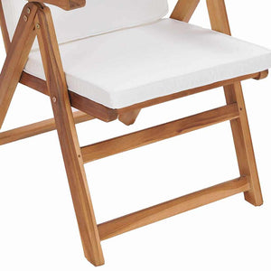 Gartenstühle 4er Set Braun/Weiß