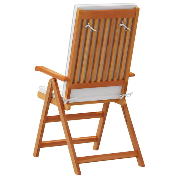 Gartenstühle 4er Set Braun/Weiß
