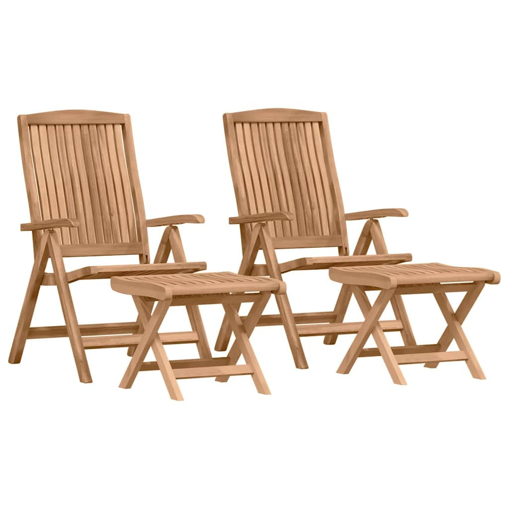 Teak Garten Essgruppe 4-teilig Braun