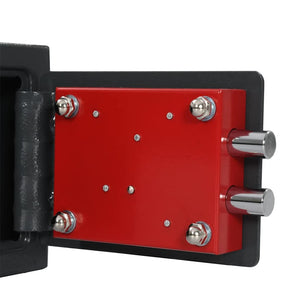 vidaXL Lockable Safe Dark Grey 23 x 17 x 17 cm Steel