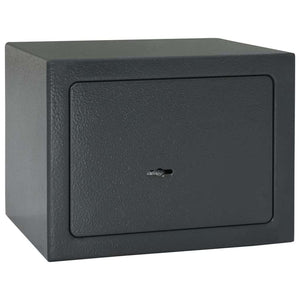 vidaXL Lockable Safe Dark Grey 23 x 17 x 17 cm Steel
