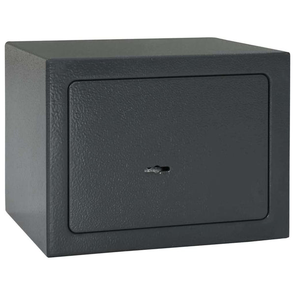 vidaXL Lockable Safe Dark Grey 23 x 17 x 17 cm Steel