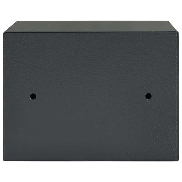 vidaXL Lockable Safe Dark Grey 23 x 17 x 17 cm Steel