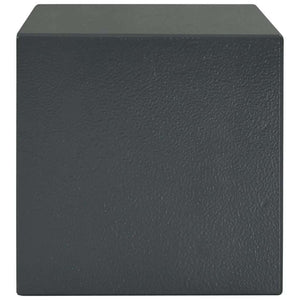 vidaXL Lockable Safe Dark Grey 23 x 17 x 17 cm Steel