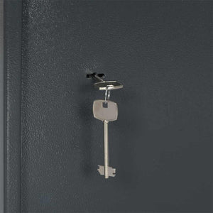 vidaXL Safe with Lock Dark Grey 35 x 31 x 50 cm Steel