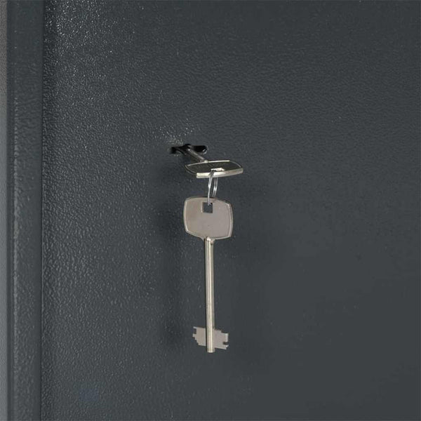vidaXL Safe with Lock Dark Grey 35 x 31 x 50 cm Steel
