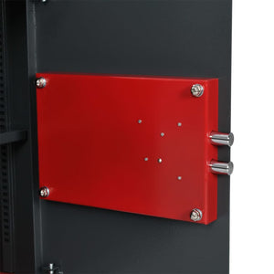 vidaXL Safe with Lock Dark Grey 35 x 31 x 50 cm Steel