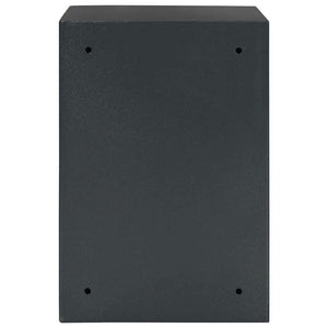 vidaXL Safe with Lock Dark Grey 35 x 31 x 50 cm Steel