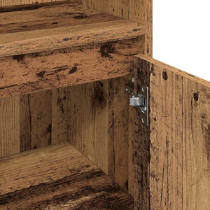 vidaXL Bathroom Furniture Set with Shelf 3 pcs Reclaimed Wood Engineered Wood