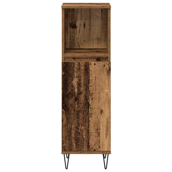 vidaXL Bathroom Furniture Set with Shelf 3 pcs Reclaimed Wood Engineered Wood