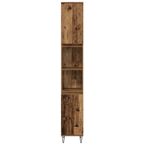 vidaXL Bathroom Furniture Set with Shelf 3 pcs Reclaimed Wood Engineered Wood