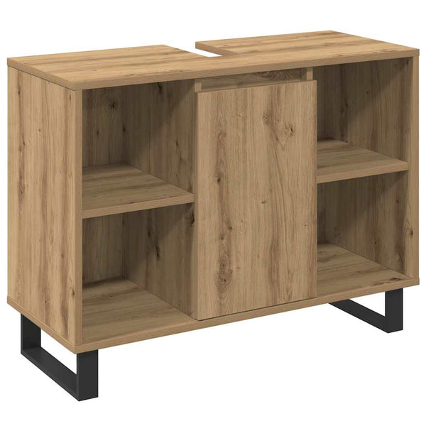 vidaXL Bathroom Furniture Set with Storage 3 pcs Brown Engineered Wood