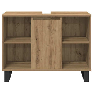 vidaXL Bathroom Furniture Set with Storage 3 pcs Brown Engineered Wood
