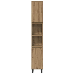 vidaXL Bathroom Furniture Set with Storage 3 pcs Brown Engineered Wood