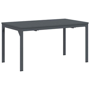 vidaXL Outdoor Dining Set 7 pcs Anthracite Powder-Coated Steel