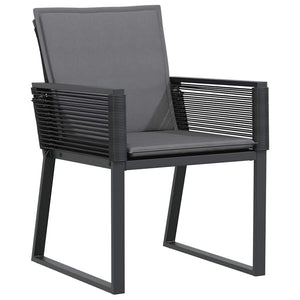 vidaXL 9-piece Garden Dining Set Anthracite Poly Rattan