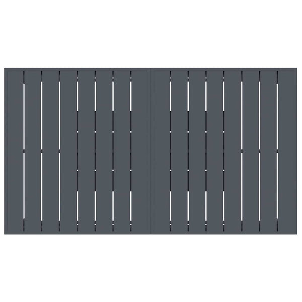 vidaXL 9-piece Garden Dining Set Anthracite Poly Rattan
