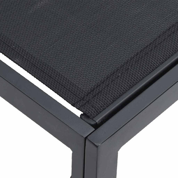 vidaXL Garden Sofa Set with Cushions 6 pcs Black Aluminium
