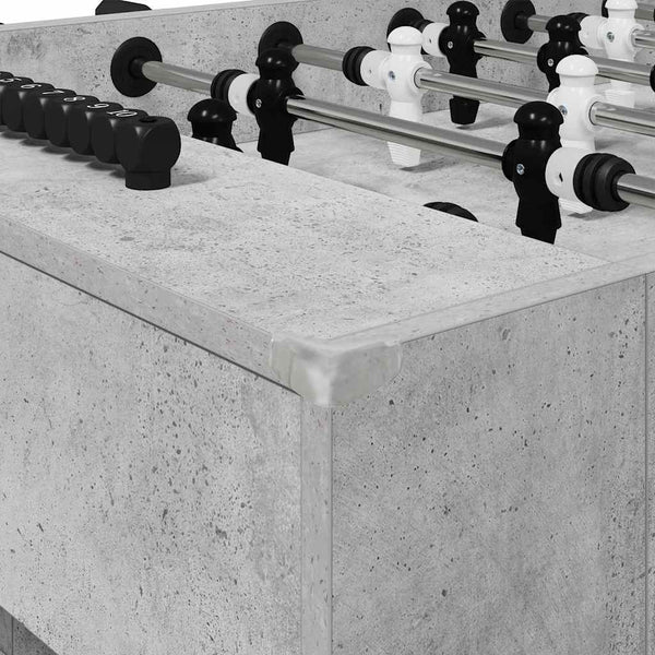 vidaXL Foosball Table Concrete Grey 146.5 x 74 x 85 cm Engineered Wood