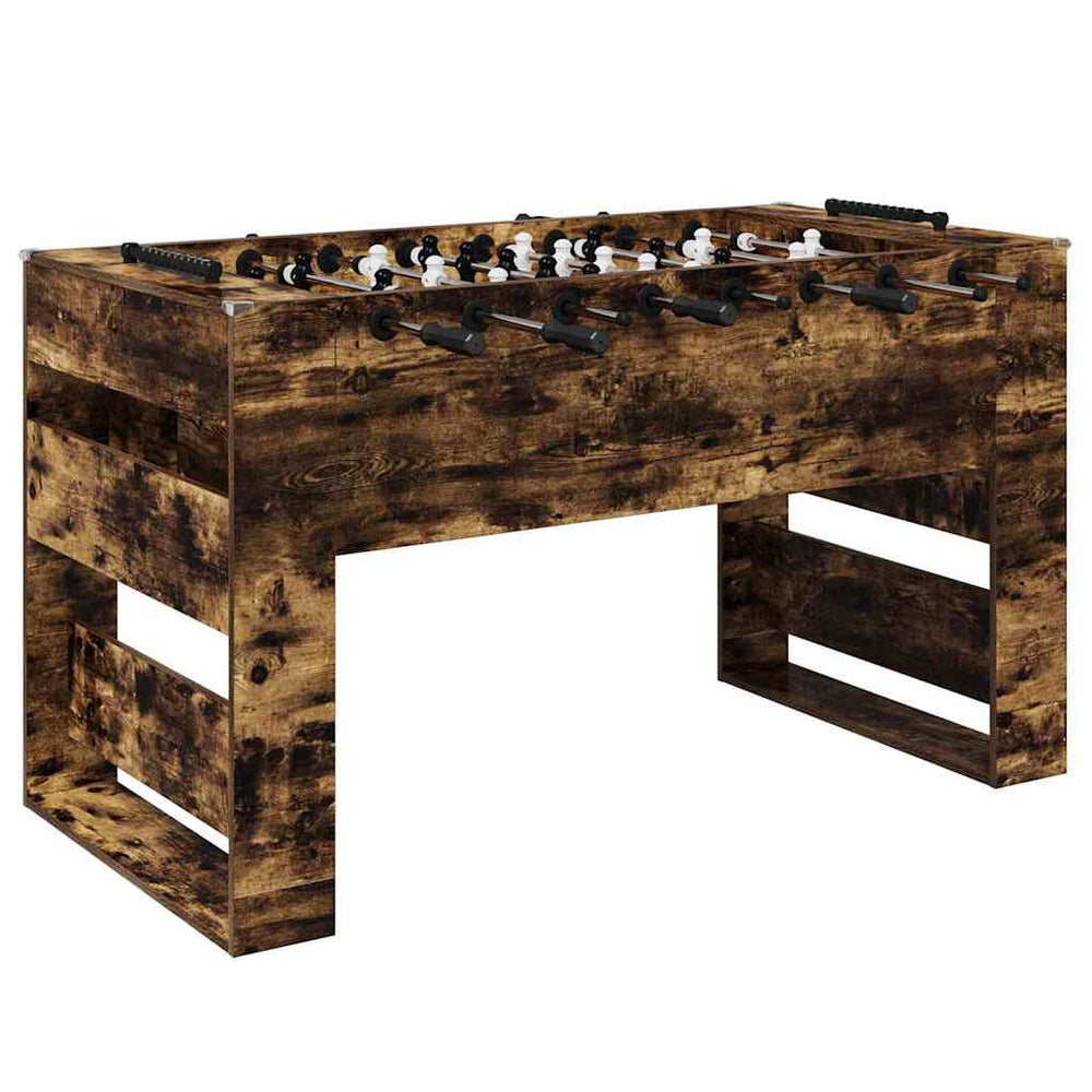 vidaXL Foosball Table Smoked Oak 146.5 x 74 x 85 cm