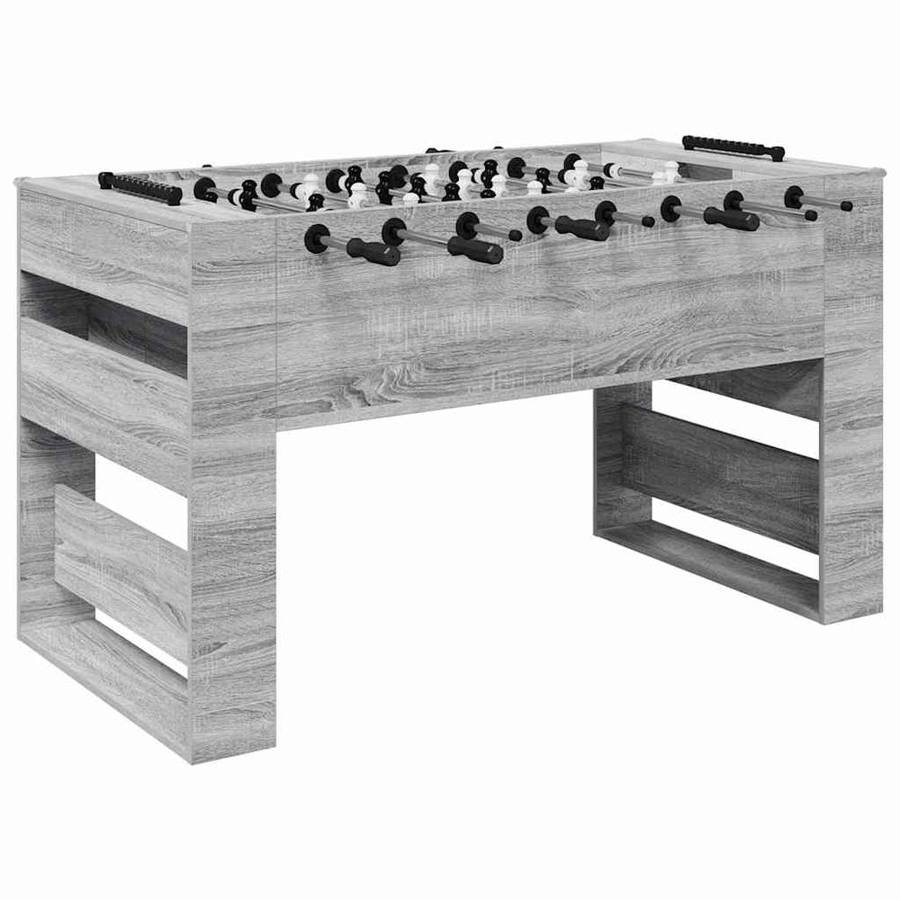 vidaXL Foosball Table Grey Sonoma 146.5 x 74 x 85 cm