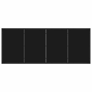 vidaXL Garden Dining Set 7 pcs Black PE Rattan
