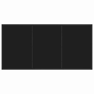vidaXL Garden Dining Set 5 pcs Black Powder-Coated Steel