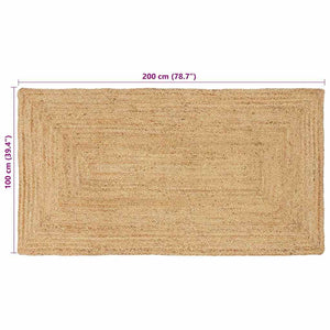 Rechteckiger Teppich 100x200 cm
