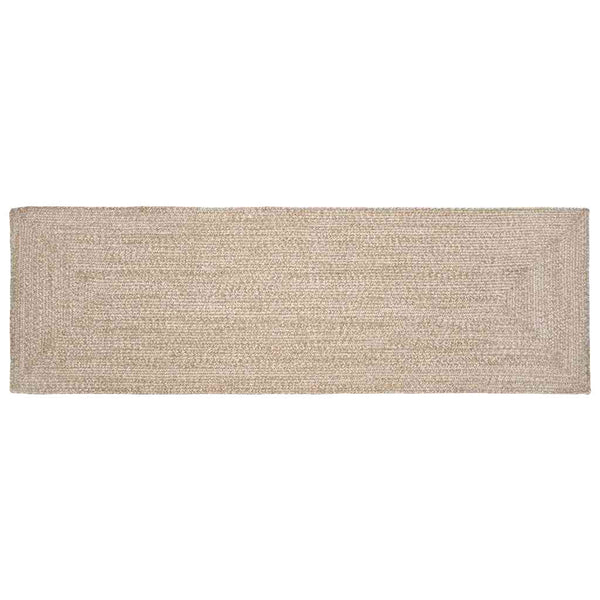Jute Teppich Läufer Natur/Weiß 60x300 cm