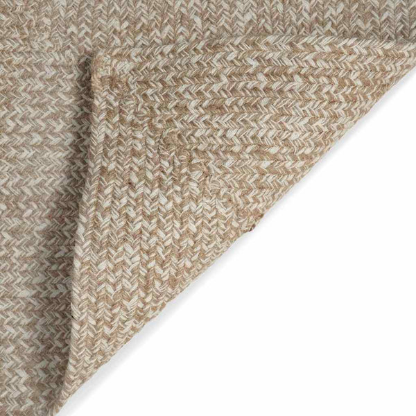 Jute Teppich Natur Weiß 120x120 cm