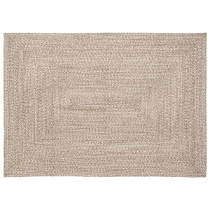 Jute Teppich Natur Weiß 140x200 cm
