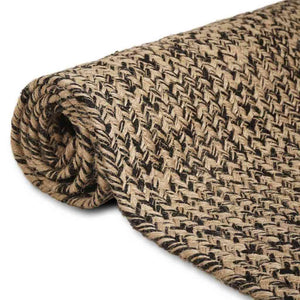 Jute Teppich Natur/Schwarz 60x200 cm