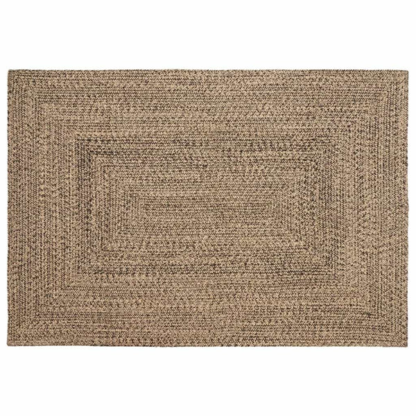 Jute Teppich Natur Schwarz 140x200 cm