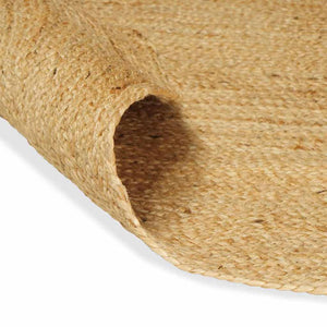 Ovaler Jute Teppich Natur 205x305 cm