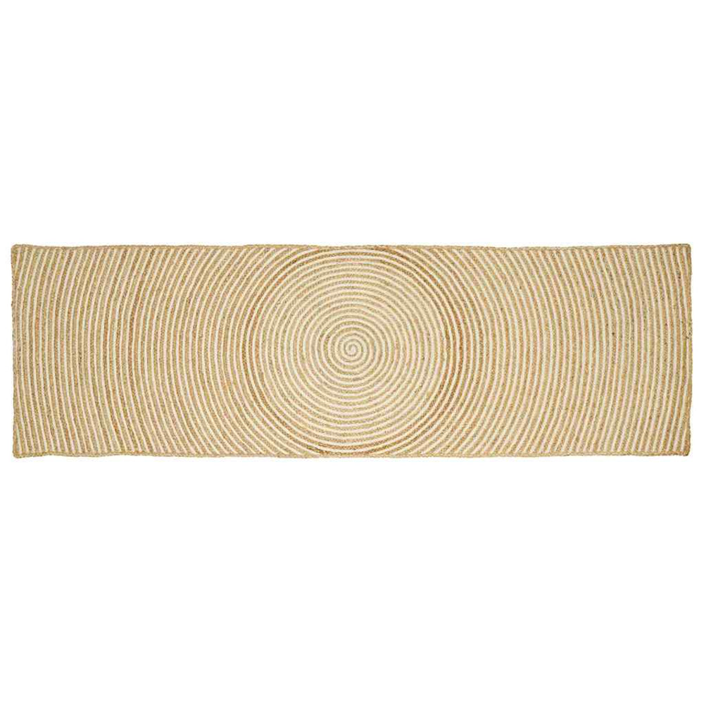 Jute Teppich Natur/Weiß 80x250 cm
