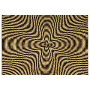 vidaXL Rug Natural and Black 160 x 230 cm Jute