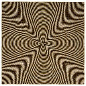 vidaXL Rug Natural and Black 300 x 300 cm Jute