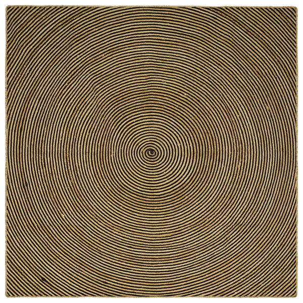 vidaXL Rug Natural and Black 300 x 300 cm Jute