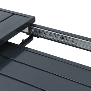 vidaXL Outdoor Dining Table 2 pcs Anthracite 210 x 90 x 73 cm Steel