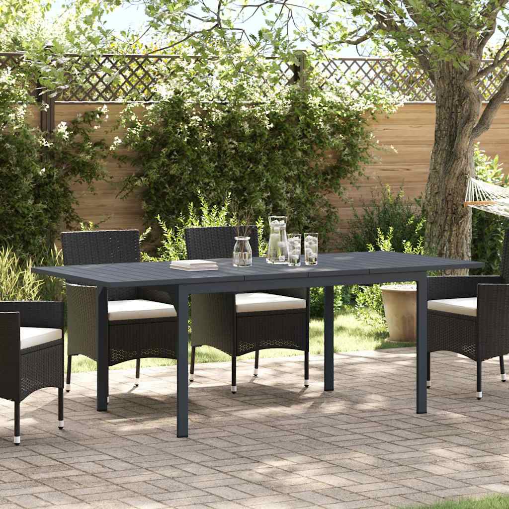 vidaXL Outdoor Dining Table 2 pcs Anthracite 210 x 90 x 73 cm Steel