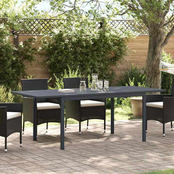 vidaXL Outdoor Dining Table 2 pcs Anthracite 210 x 90 x 73 cm Steel