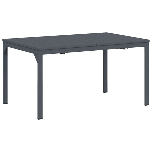 vidaXL Outdoor Dining Table 2 pcs Anthracite 210 x 90 x 73 cm Steel