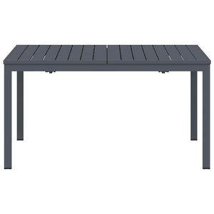 vidaXL Outdoor Dining Table 2 pcs Anthracite 210 x 90 x 73 cm Steel