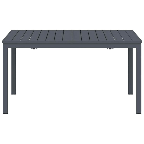 vidaXL Outdoor Dining Table 2 pcs Anthracite 210 x 90 x 73 cm Steel