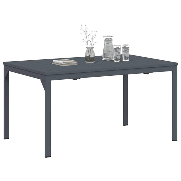 vidaXL Outdoor Dining Table 2 pcs Anthracite 210 x 90 x 73 cm Steel